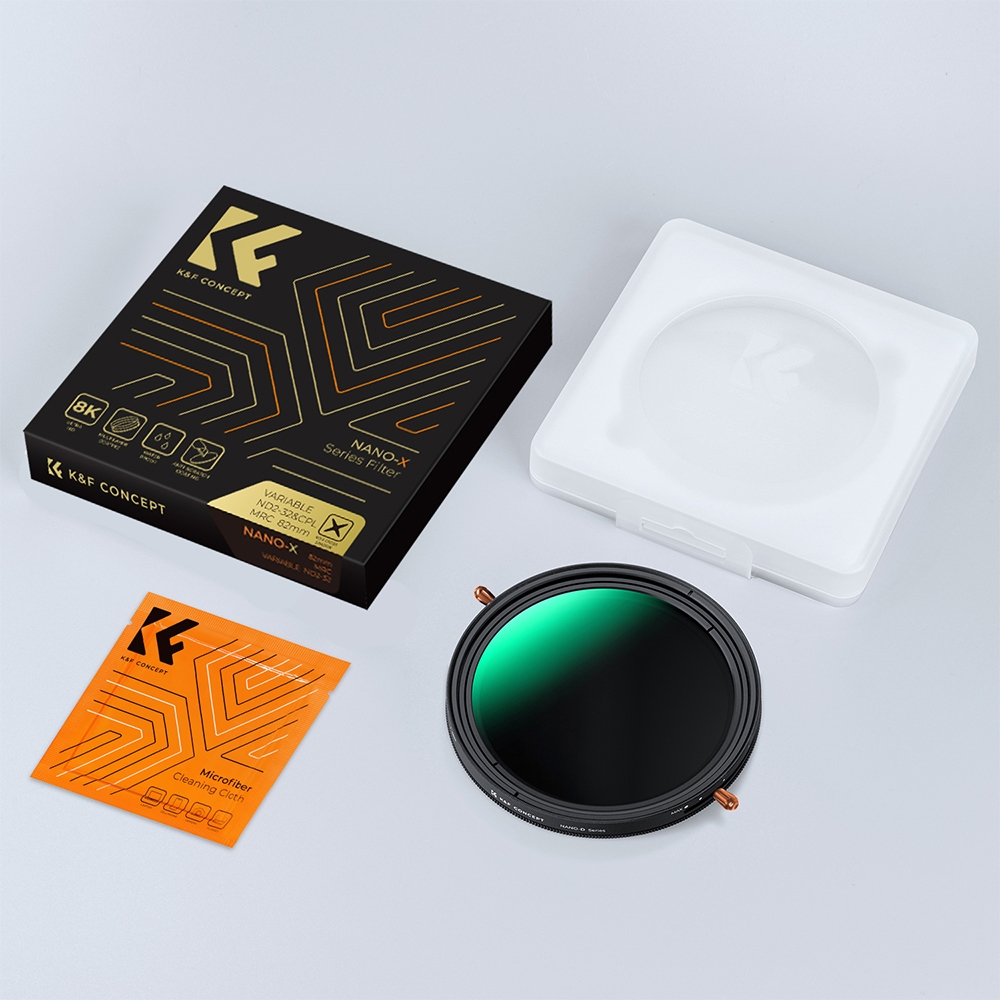 K&F CONCEPT NANO-X 8K HD การถ่ายภาพระดับมืออาชีพ CPL+ND2-32 ฟิลเตอร์เลนส์ 2-in-1