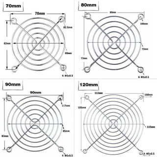 ตะแกรง พัดลม12cm.15cm พัดลมตู้ควบคุม  ตู้คอนโทรล  ตะแกรงชุบโ…