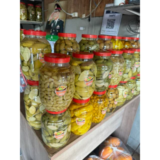 ผลไม้ดอง 1kg บรรจุขวดโหล ชั่งเฉพาะเนื้อ แถมฟรีพริกเกลือรสเด็ด