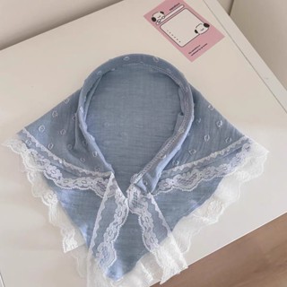 ที่คาดผม ผ้าโพกศรีษะส่มเหลี่ยมลูกไม้ น่ารัก พร้อมส่ง