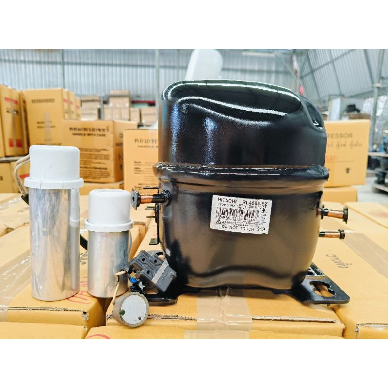 คอมเพรสเซอร์ตู้แช่มือสอง ยี่ห้อฮิตาชิ รุ่น RL4588 ขนาด 1/2 แรง น้ำยา R404 ไฟ 220