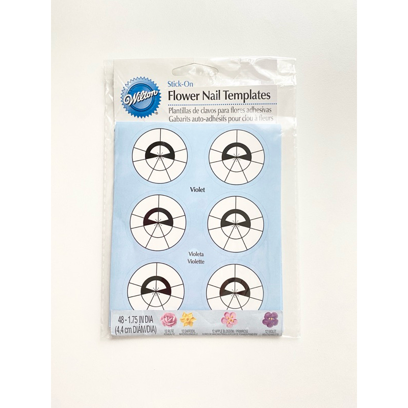wilton flower nail templates