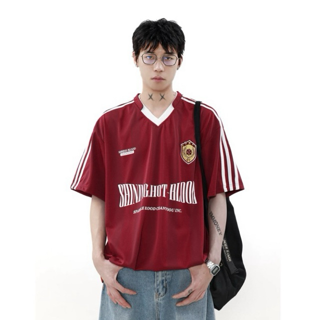 เสื้อยืดผู้ชายโอเวอร์ไซส์ shining jersey