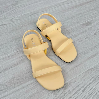 Rarin รุ่น [ Daisy ] 36 - 41 รองเท้าแตะรัดข้อ พื้นนุ่ม สีหวานละมุน ***เท้าไม่เรียวแนะนำเพิ่มไซส์***