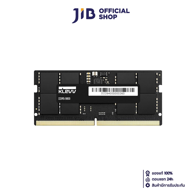 32GB (32GBx1) DDR5 5600MHZ RAM (หน่วยความจำ) KLEVV DDR5 SO-DIMM MEMORY (KD5BGSA80-56G460A)