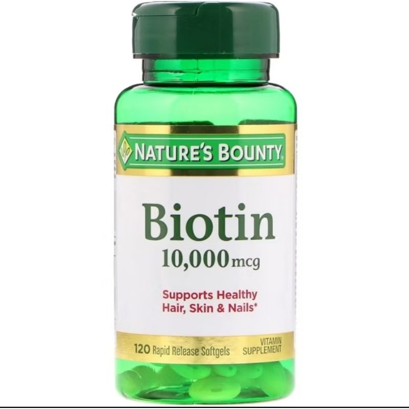 Nature's Bounty Biotin 10000 mcg -120 Softgels