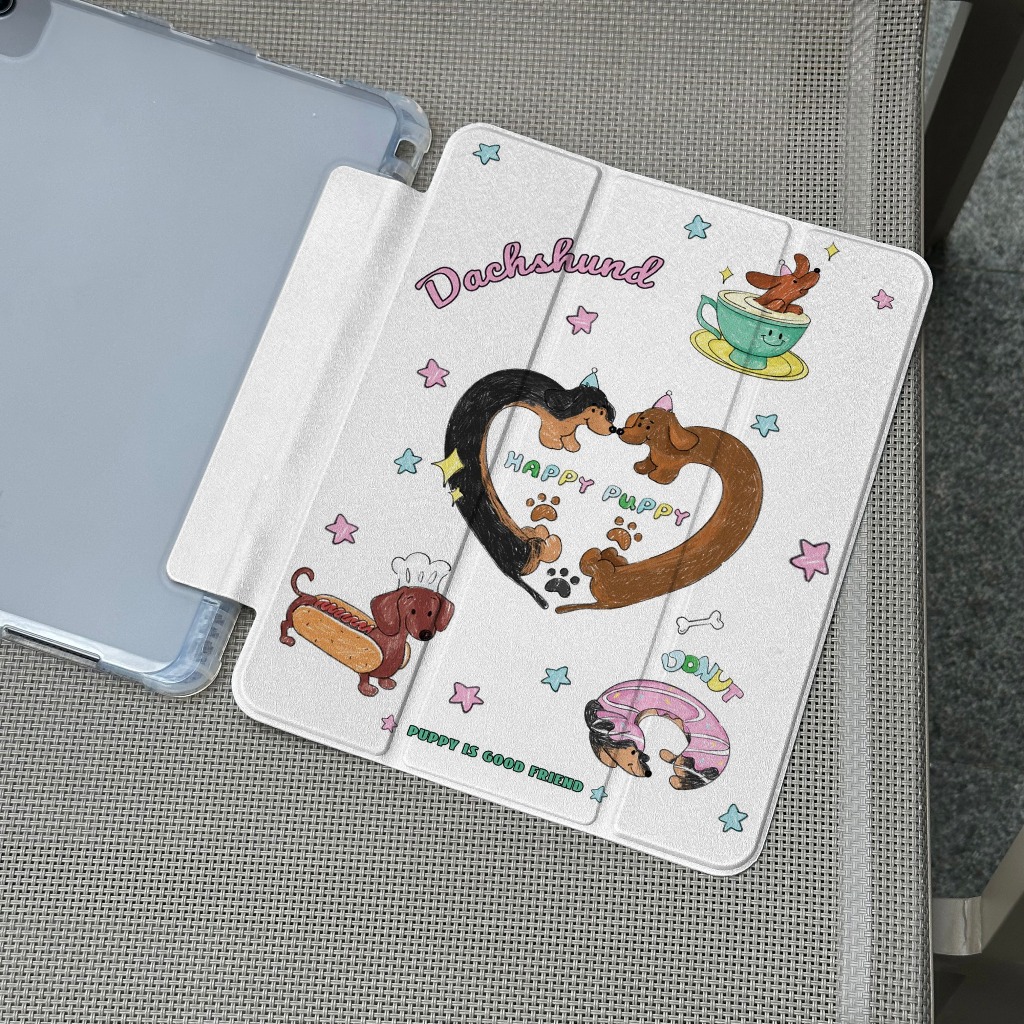 พร้อมส่ง เคสไอแพด ดัชชุนด์ Gen10 Air6 11 Pro11 2024 Gen9/8/7 Air5/4 น่ารัก ลูกสุนัข เคสipad mini7