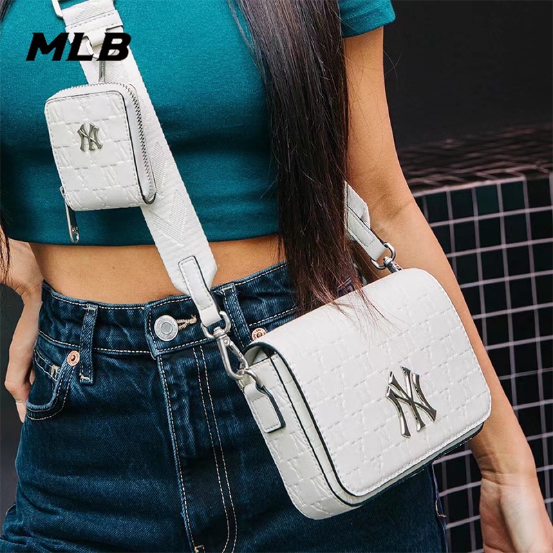 MLB พร้อมส่ง ของแท้ % กระเป๋าMLB cross body bag กระเป๋าสะพายข้าง กระเป๋าNY รุ่นใหม่ล่าสุด