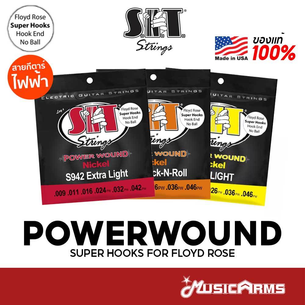 SIT Powerwound Super Hook สายกีตาร์ไฟฟ้า เบอร์ 9/10 สำหรับกีต้าร์ Floyd Rose
