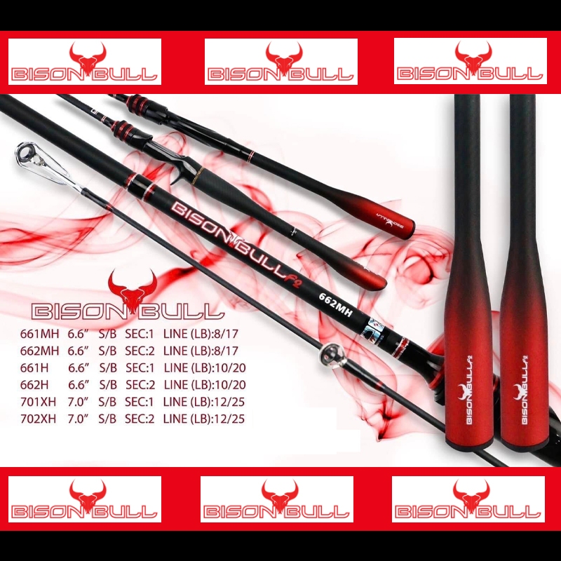 Bison Bull F2 ไบสัน บลู เอฟ2 คันตีเหยื่อปลอม ยอดนิยม สวย ทนเหนียว