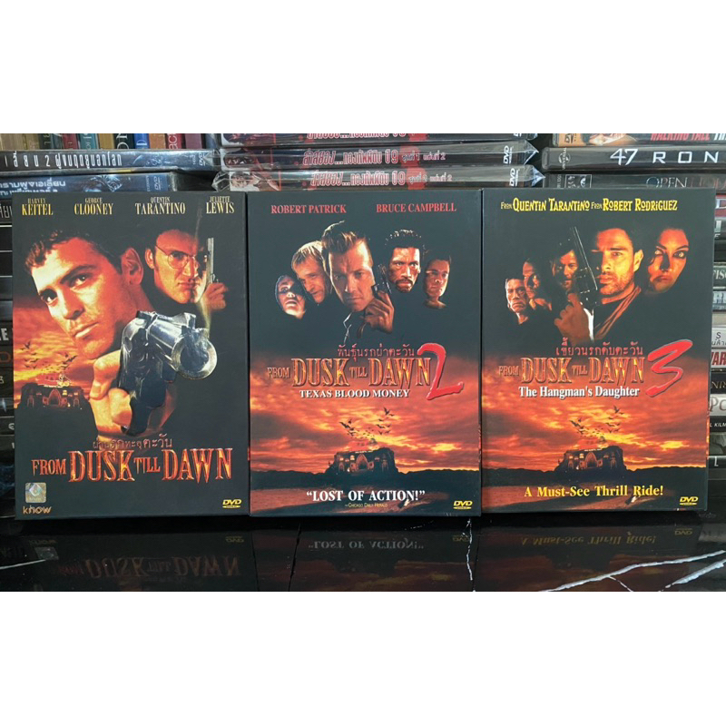 From Dusk till Dawn (1996) ผ่านรกทะลุตะวัน ภาค 1-3 (Quentin Tarantino) DVD ดีวีดี กล่องสวม Slipcase 