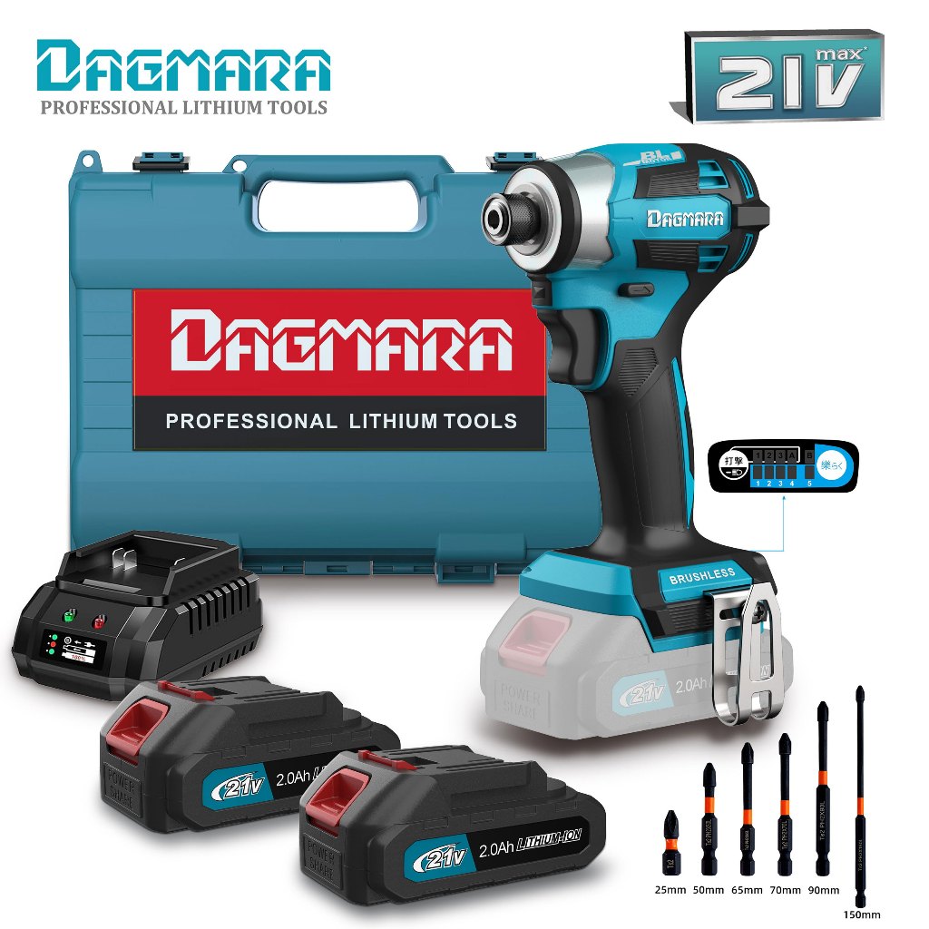 Dagmara TD173 21V LXT 160Nm ไขควงกระแทกไร้สาย ไร้แปรงถ่าน Lithium-Ion Brushless Quick-Shift Mode 5-S