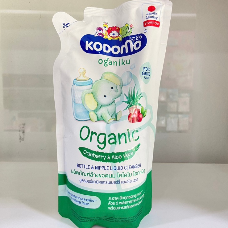 KODOMO น้ำยาล้างขวดนม โคโดโม ออแกนิค ผลิตภัณฑ์ล้างขวดนม ขจัดกลิ่นคาวจากนม(ขนาด 600มล.)