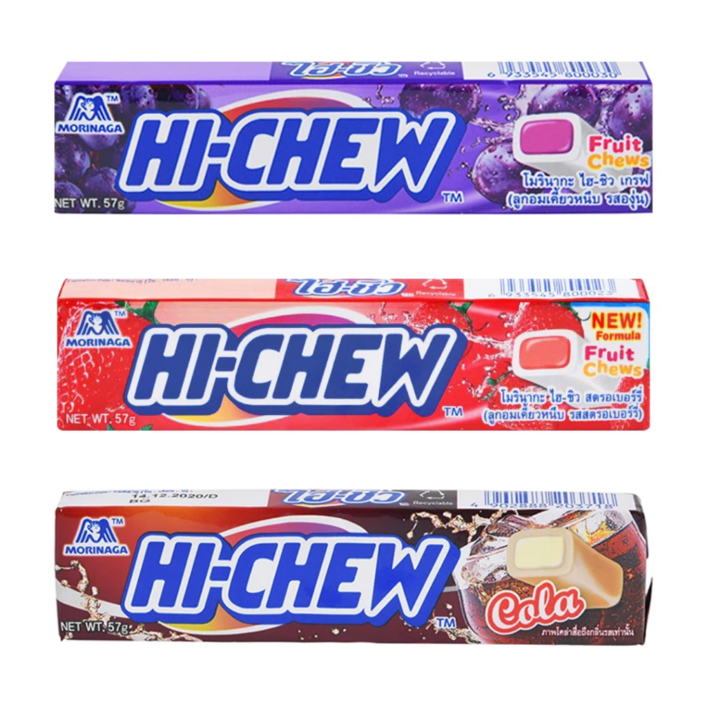 HI-CHEW โมรินะกะ ไฮชิว ลูกอม 57 กรัม