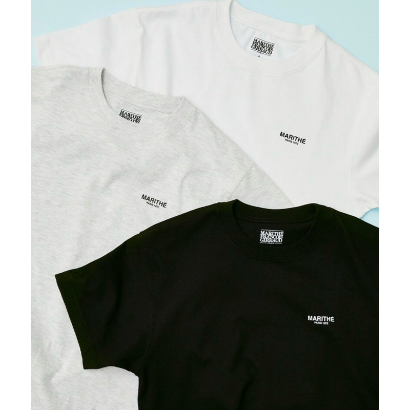 พร้อมส่ง / ของแท้ MARITHE 3PACK SMALL REGULAR LOGO TEE Ck(สีละ 1 ตัว)