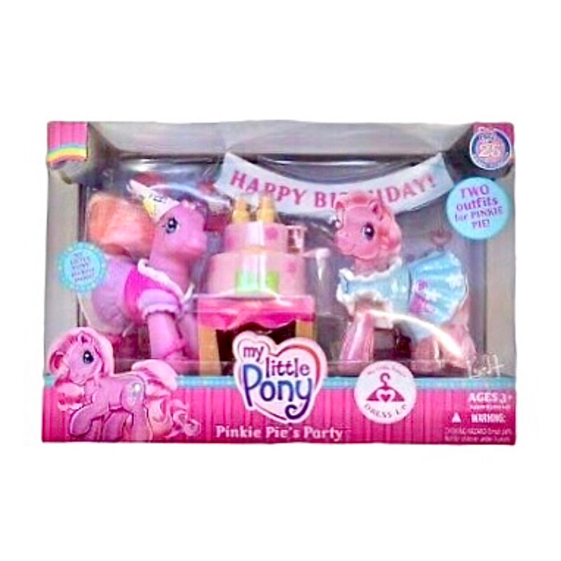 My Little Pony Pinkie Pie's Party 25TH Birthday Celebration NIP #โพนี่
