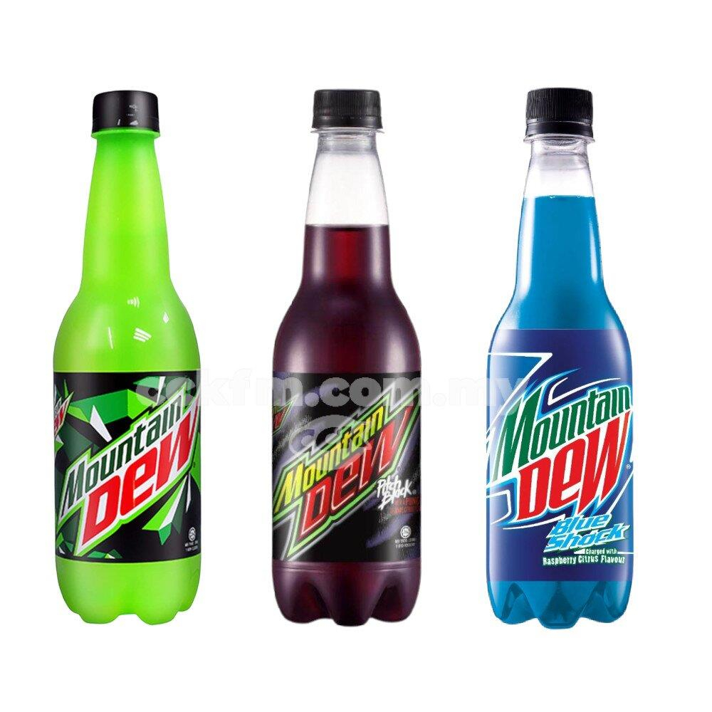 สินค้าพร้อมส่ง MOUNTAIN DEW เมาเทนดิว เครื่องดื่มนำเข้าจากมาเลเซีย มี 3 รสชาติ