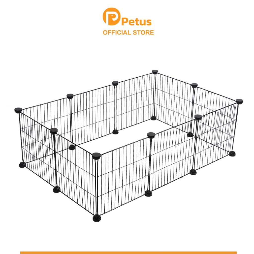 Petus คอกสุนัข DIY ขนาด 30x30 ซม. ซี่กรงห่าง 2 ซม. คอกสัตว์เลี้ยง ออกแบบได้ตามใจชอบ Dog Fence