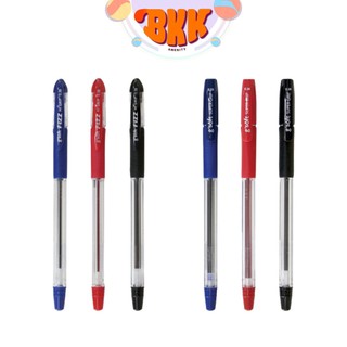 G’Soft (จีซอฟท์) ปากกาลูกลื่น ปากกา รุ่น Fizz Hi-Grip / Super-Grip ขนาดหัว 0.28-0.38 มม. หมึกน้ำเงิน / ดำ / แดง (1 ด้าม)