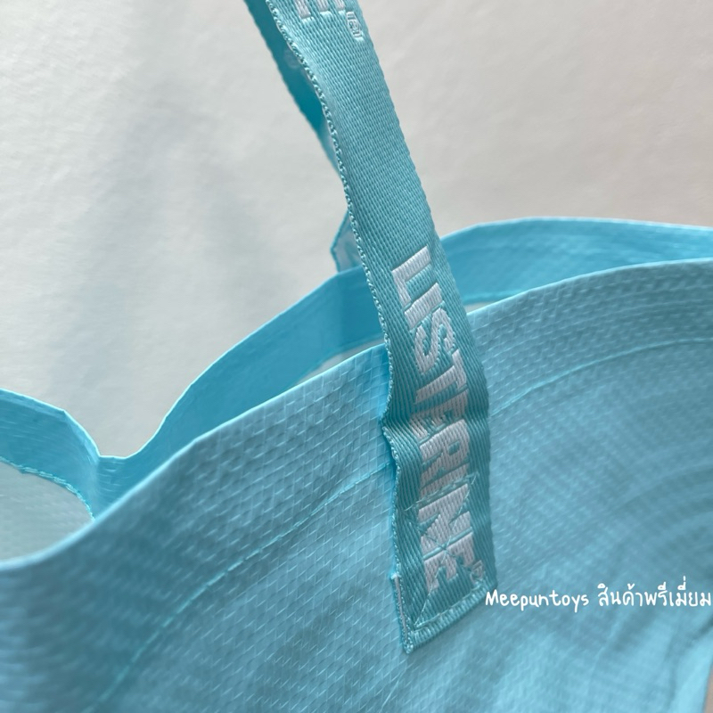 กระเป๋าช้อปปิ้ง Listerine กันน้ำ 100% REUSABLE Plastic bag 🩵🩵🩵