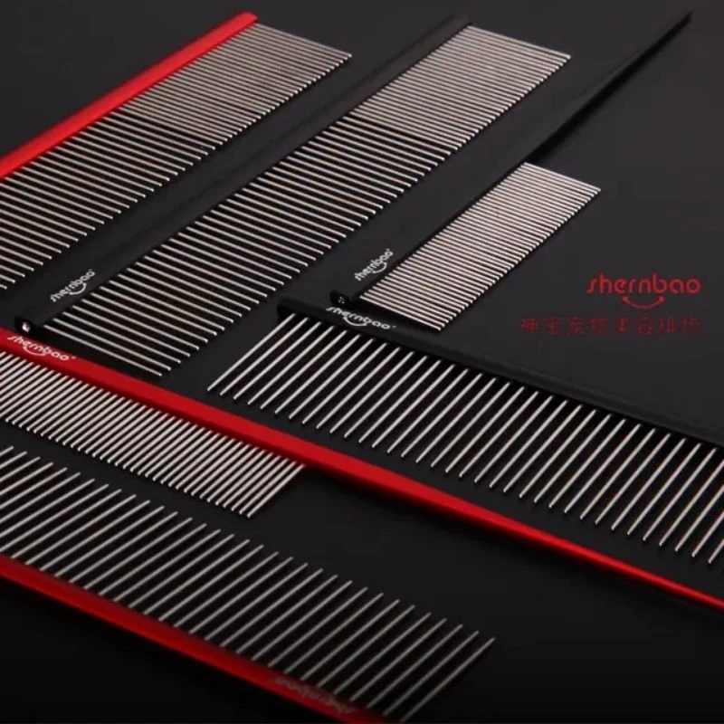 Shernbao Professional pet comb series TSC104, TSC187, TSC245 Pet grooming comb butter comb for pet groommer use