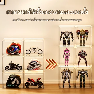 On Time กล่องอะครีลิคใสสำหรับใส่ตุ๊กตา กระเป๋าถือ รองเท้า กล่องใส่เครื่องสำอาง กล่องเก็บของ