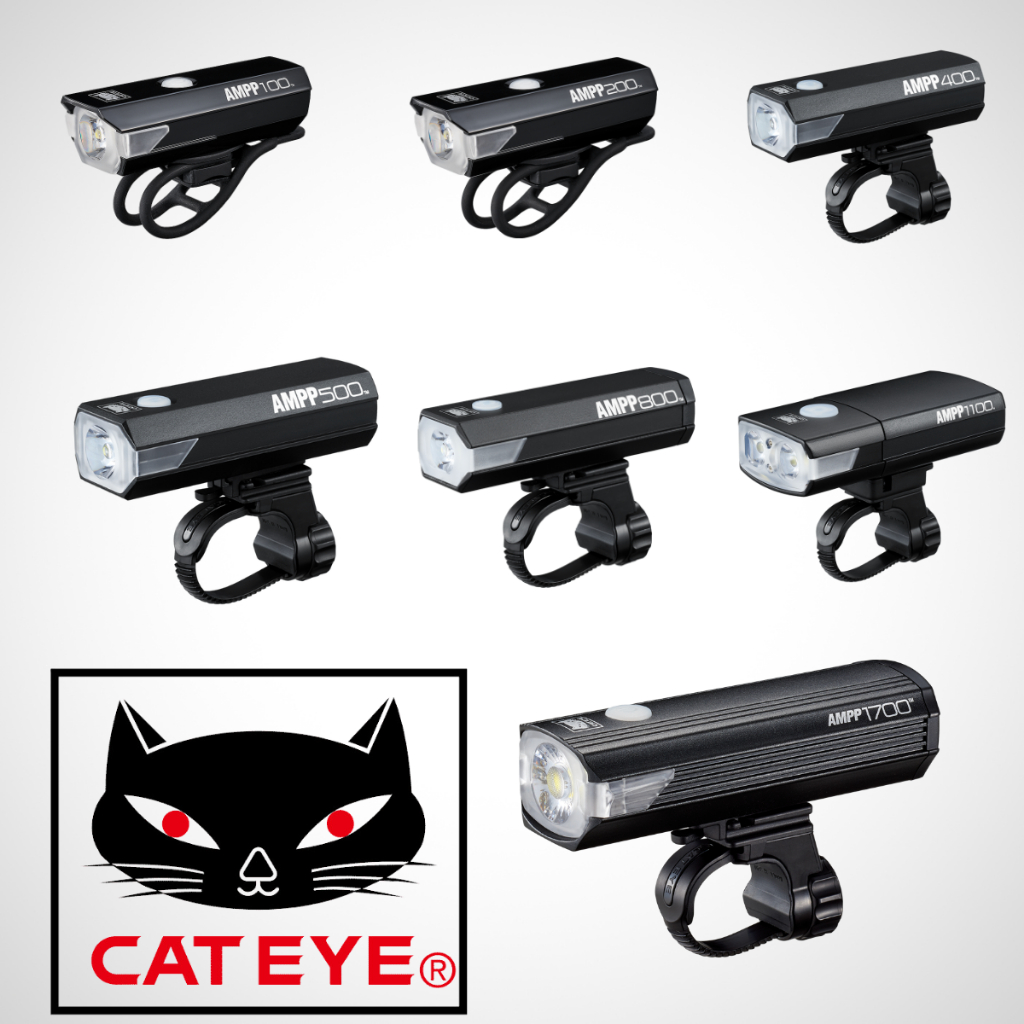 CATEYE ไฟหน้าจักรยาน AMPP ชาตผ่าน USB สินค้าประกันศูนย์ไทย