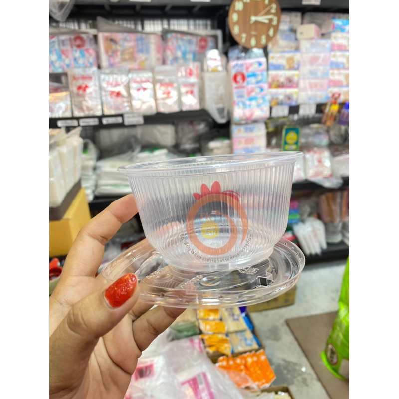 ถ้วยพลาสติก TB-57(50ใบ/แพ็ค) ถ้วยน้ำแข็งใส ถ้วยขนมหวาน บรรจุอาหาร ขนม เข้าไมโคเวฟได้