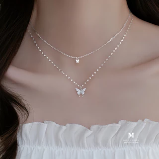 MEET💕พร้อมส่ง สร้อยเงิน Little Joy สร้อยเพชร สร้อยแฟชั่น สร้อยคอเงินแท้ สร้อยคอจี้ สร้อยคอเกาหลี