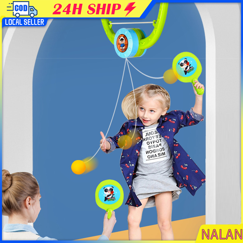 จัดส่งรวดเร็ว ของเล่นตีปิงปอง แบบแขวน เกมพ่อแม่ลูก อุปกรณ์ฝึกตีปิงปอง ขนาดพกพา