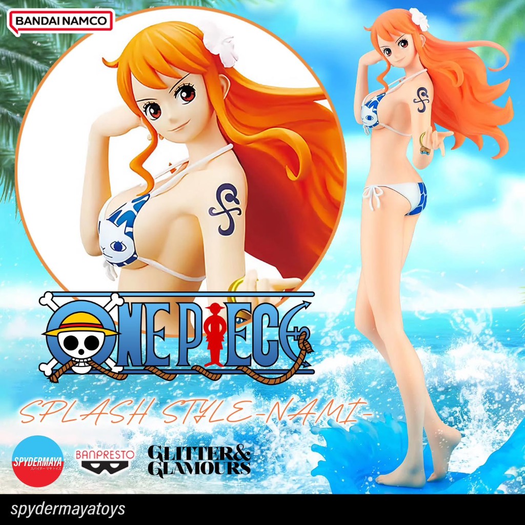 [พร้อมส่ง] ฟิกเกอร์ Nami - Glitter & Glamors Splash Style [ Lot Jp แมวทอง ] - One Piece - Banpresto