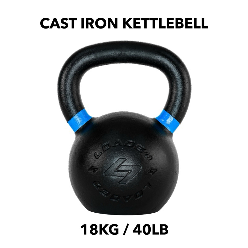 ลูกตุ้ม CAST IRON KETTLEBELL (เหล็กหล่อ) เกรดสุงสุด 18KG / 40LB