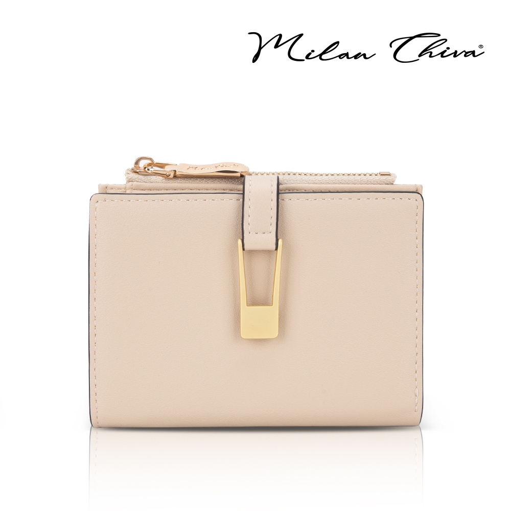 Milan Chiva รุ่น Zipper Wallets กระเป๋าสตางค์ใบสั้น แบบซิป แต่งสายคาด หนัง PU