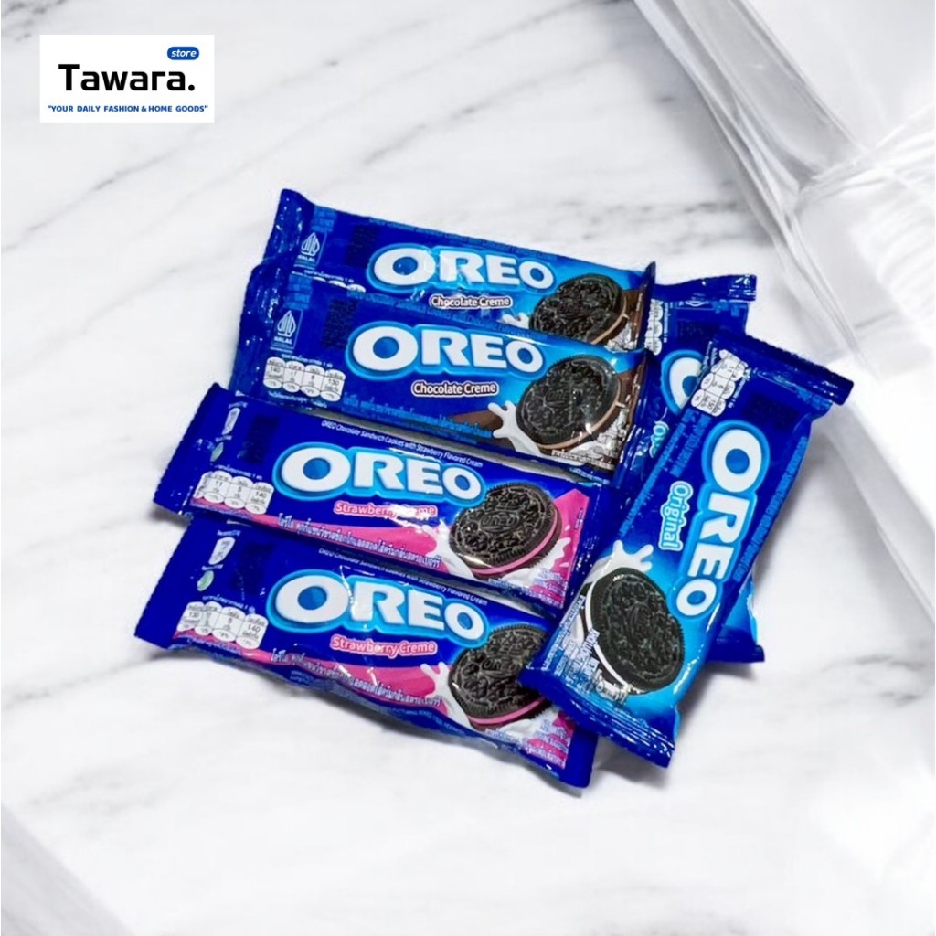 T-009 โอรีโอ (Oreo) บิสกิตสอดไส้ครีม คุกกี้แซนวิชรสช็อคโกแลต สอดไส้ครีมรสต่างๆ ทานอร่อย