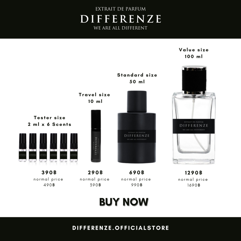 น้ำหอม Differenze Extrait De Parfum Size 50-100 ml กลิ่น 1-50