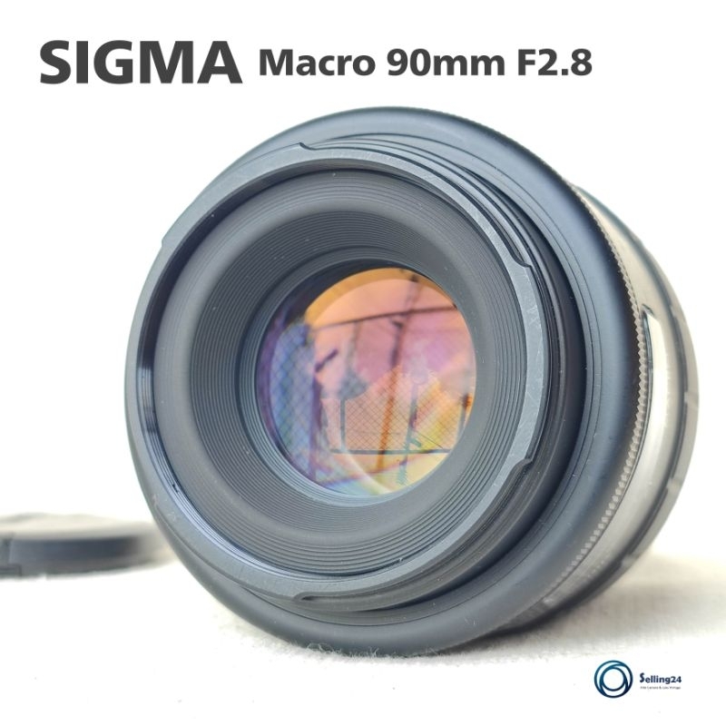 เลนส์ออโต้ Sigma AF Macro 90mm F2.8 Multicoated Lens Mount Nikon A พร้อมฝาหน้า-ท้ายขนาด 52 มม