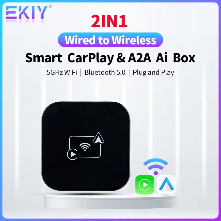 Wireless Carplay และ Android auto Adapter เปลี่ยนจากการใช้สายให้เป็นไร้สาย รองรับ2ระบบ iphone และ An