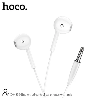 หูฟัง หูฟังสมอลทอร์ค HOCO DM35 หูฟังอินเอียร์ แบบมีสาย พร้อมไมโครโฟน สำหรับ AUX 3.5mm.คุณภาพสียงดี