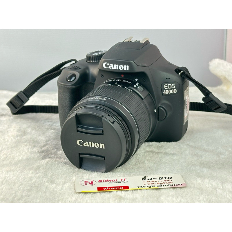 Canon EOS 4000D มี Wi-Fi พร้อมเลนส์ EF-S 18-55mm f/3.5-5.6 III มือสอง (CA0277)