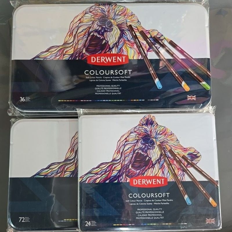 derwent coloursoft สีไม้ 24/36/72สี
