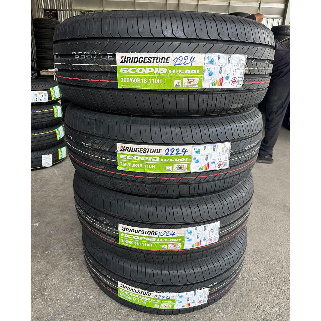 🔴 ยาง "#บริดจสโตน" Bridgestone Ecopia H/L 001 265/60R18 *** ยางใหม่ ปี 24 ***