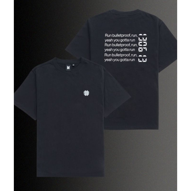 BTS Proof Official Merch RUN BTS S/S T-Shirt (Black) S Size