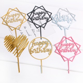 ป้าย Happy Birthday ป้ายเค้กวันเกิด🎂 ตกแต่งเค้ก   สินค้าอยู่…