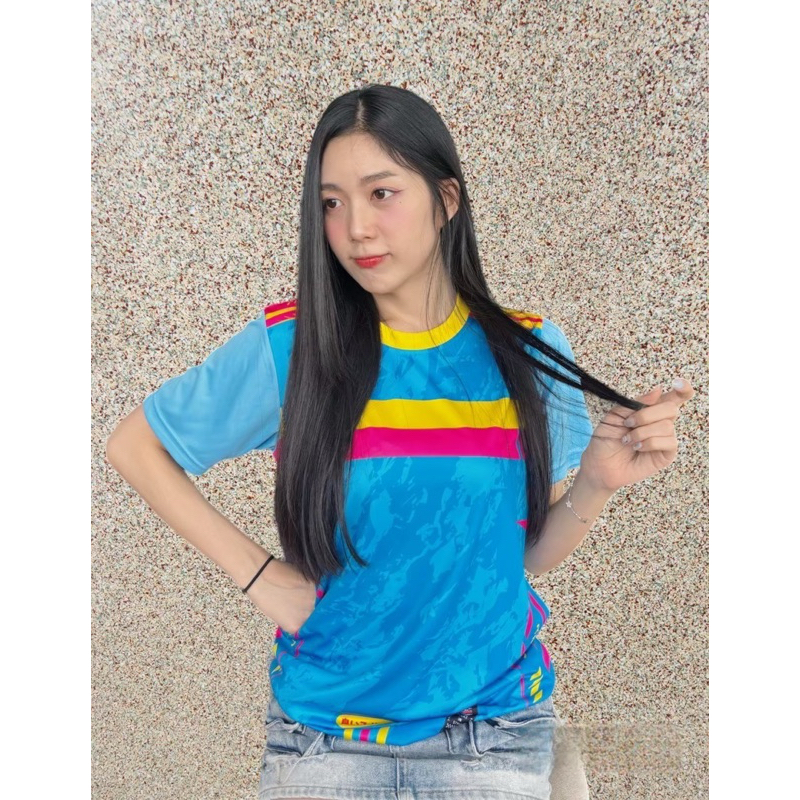 เสื้อกีฬาพิมพ์ลายAB-999ลายเรียบผ้านิ้่มใส่สบายไม่ระคายเคืองสีคมชัดมี10สีให้เลือก