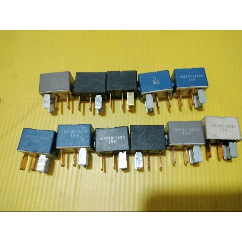 รีเลย์ 4ขา DENSO 12V JAPAN แท้ถอดญี่ปุ่น คละสี ราคา ถูกที่สุด ดีลบีเคเค แกลเลอรีภาพที่ 3