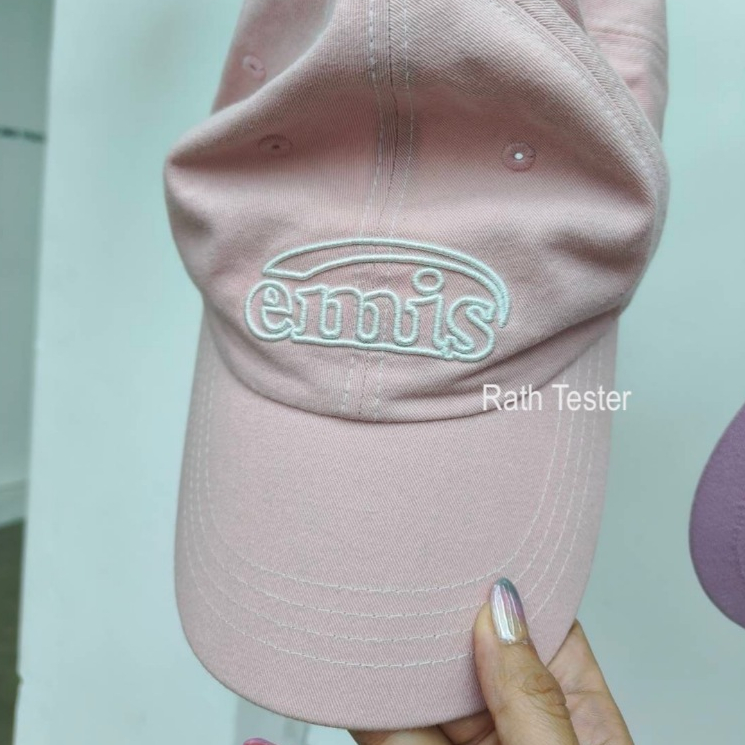 รุ่นใหม่ หมวก Emis White Stitch Ball Cap สี Pink ของแท้ 100% พร้อมส่ง