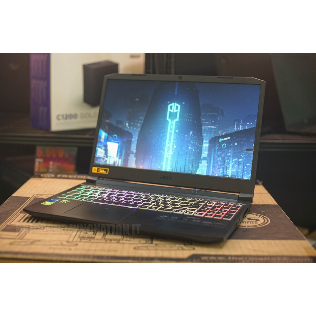 โน๊ตบุ๊คเล่นเกมมือสอง Acer Nitro 5 AN515-57-58LR i5-11400H RAM 8GB SSD 512GB RTX3050