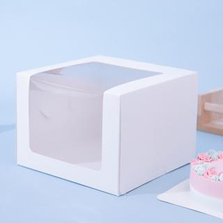 กล่องเค้ก 2 ปอนด์ หน้าต่างวีเชฟ 24.5x24.5x18ซม. (10 ใบ/แพค)