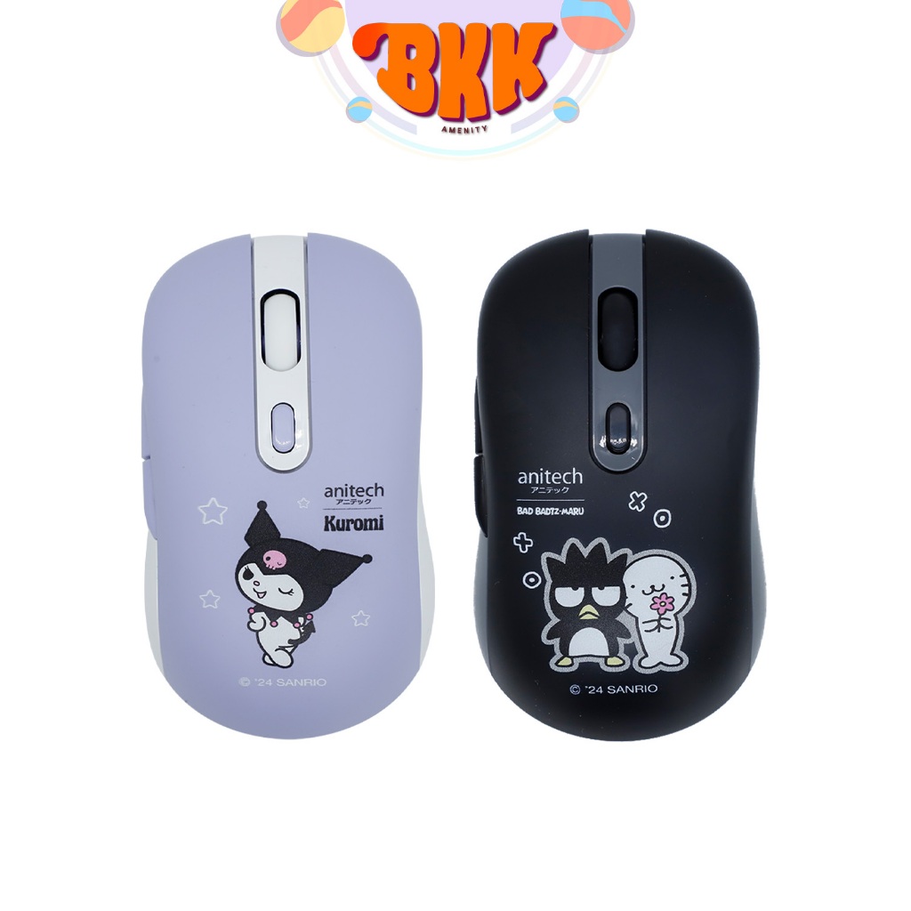 Anitech X Sanrio เมาส์ไร้สาย รุ่น KU-W239 และ XO-W239 ( 1 ชิ้น ) ( สินค้ารับประกัน)