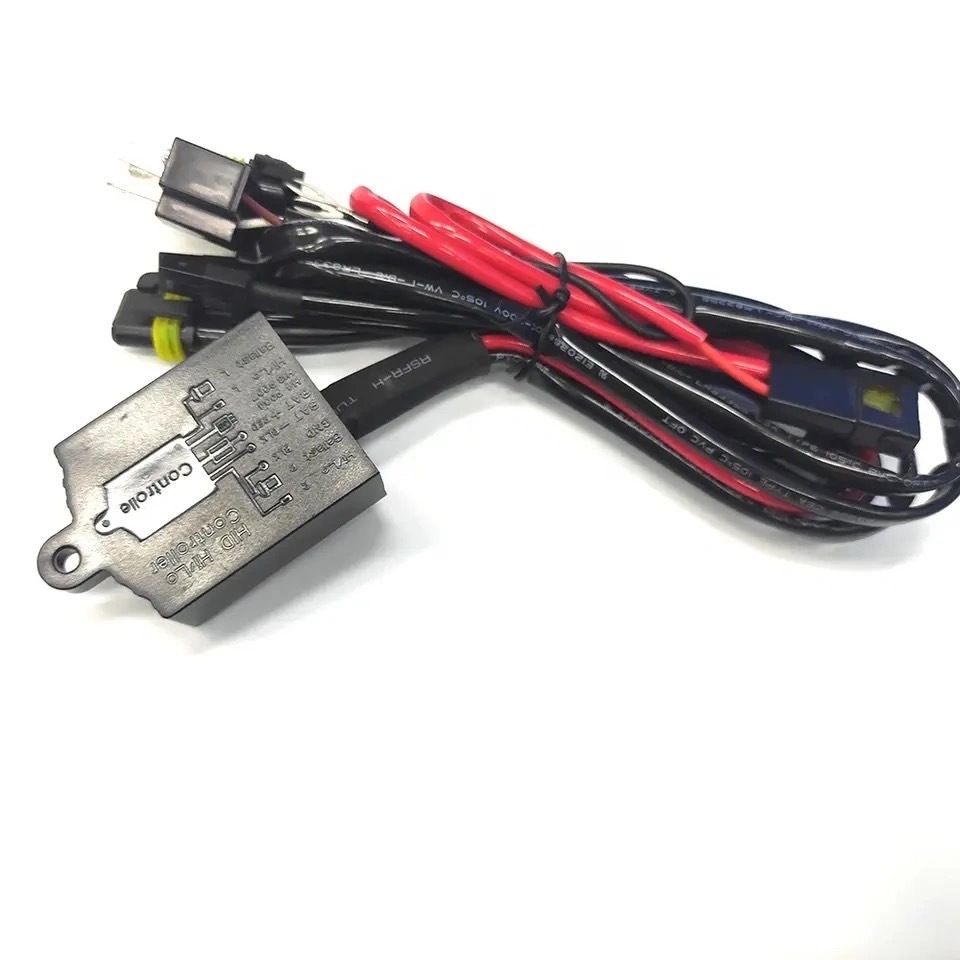 ez_auto สายรีเลย์ H4 24V สำหรับหลอด xenon ขั้ว H4slide หรือใช้กับโปรเจคเตอร์ ที่มีไฟสูงต่ำ แบบม่านได